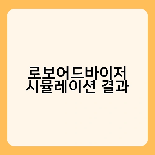 로보어드바이저 시뮬레이션 결과 3